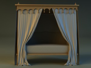 children bed 3D-Modell