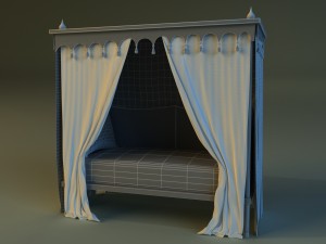 children bed 3D-Modell