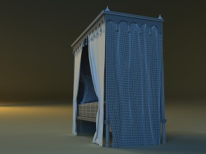 children bed 3D-Modell