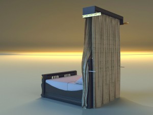 bed king classic 3D Model