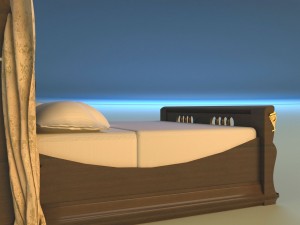 bed king classic 3D Model