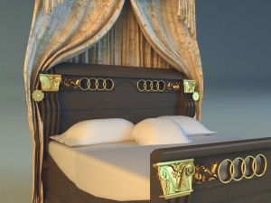 bed king classic 3D Model