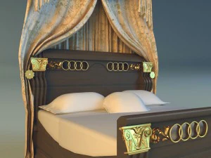 bed king classic 3D Model