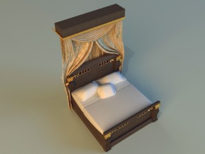 bed king classic 3D Model
