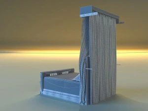 bed king classic 3D Model