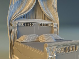 bed king classic 3D Model