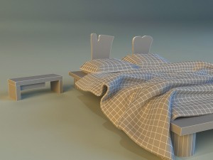 bed chalets 3Dモデル