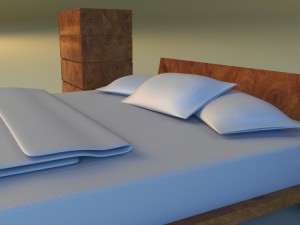 bed pattern wood 3D Model