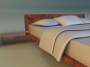 bed pattern wood 3D Model