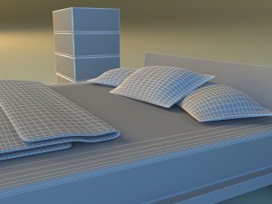 bed pattern wood 3D Model