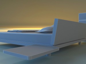 bed pattern wood 3D Model