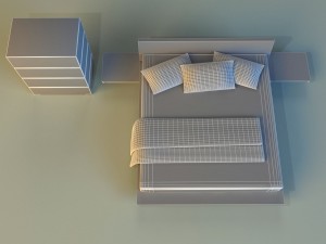 bed pattern wood 3D Model