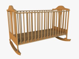 cot baby bed 3D मॉडल
