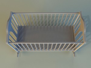 cot baby bed 3D Model