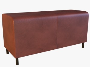 banquette leather Model 3D