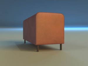 banquette leather 3D Model