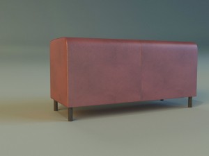 banquette leather 3D Model
