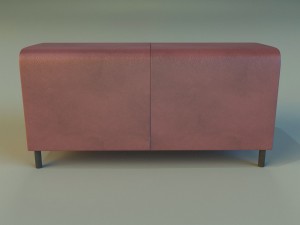 banquette leather 3D Model