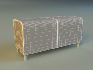 banquette leather 3D Model