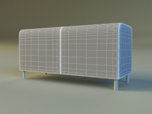 banquette leather 3D Model