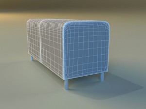 banquette leather 3D Model