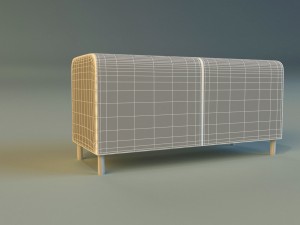 banquette leather 3D Model