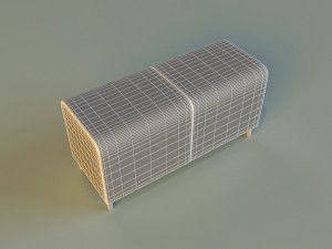banquette leather 3D Model