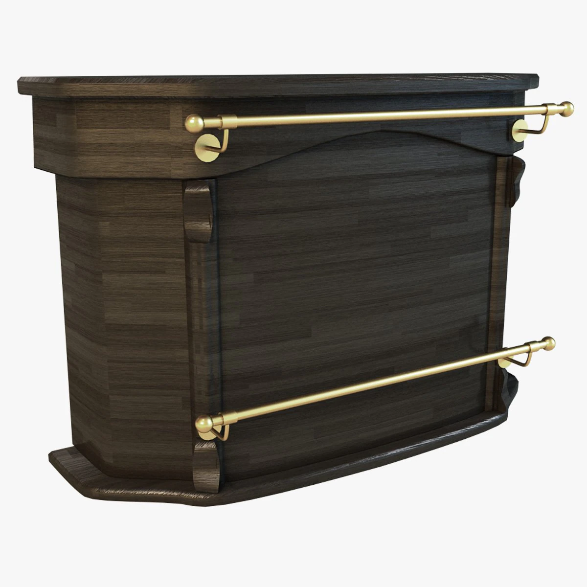 bar of wood 3D Model .c4d .max .obj .3ds .fbx .stl .blend 
