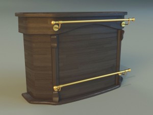 bar of wood Modèle 3D