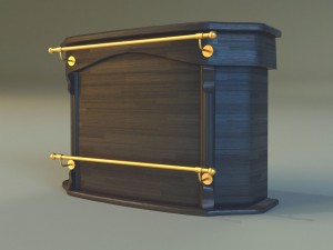 bar of wood Modèle 3D