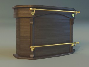 bar of wood Modèle 3D