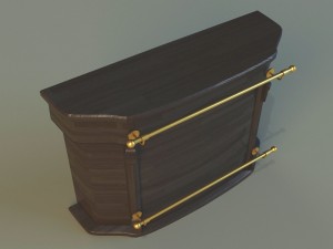 bar of wood Modèle 3D