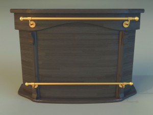 bar of wood Modèle 3D
