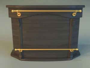 bar of wood 3D Model