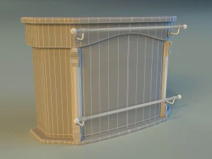 bar of wood 3D Model