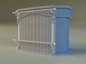 bar of wood Modèle 3D