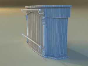 bar of wood Modèle 3D