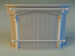 bar of wood 3D Model