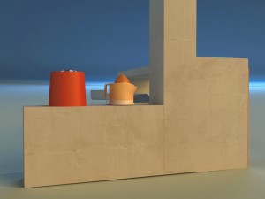 bar in the art nouveau style 3D Model