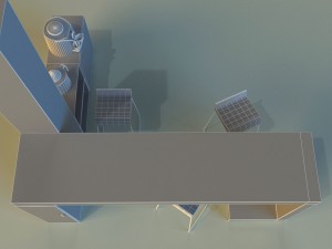 bar in the art nouveau style 3D Model