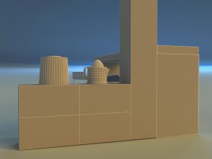 bar in the art nouveau style 3D Model