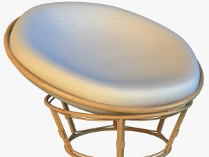 籐の椅子 3Dモデル