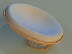 rattan chairs Model 3D