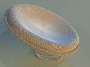rattan chairs Model 3D