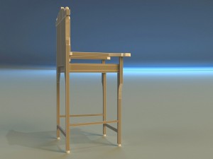 wooden chair in royal style 3Dモデル