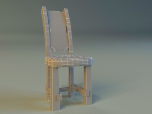 chair old style 3D 模型