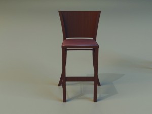 bar stool dark 3D 模型