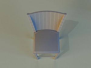 bar stool dark 3D 模型