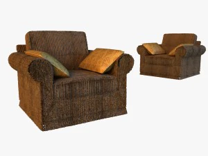 armchear velor 3D Model