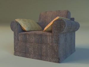 armchear velor 3Dモデル